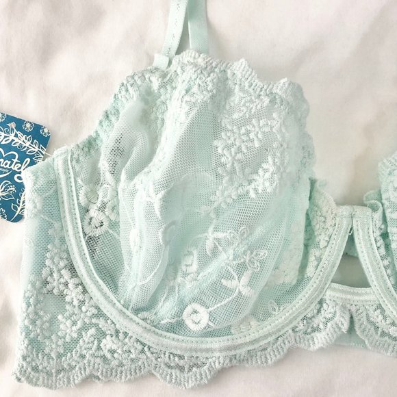 New Free People Daydreamer Ice Fog Lace Bra - Picture 4 of 14